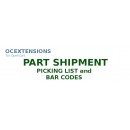 Part Shipment and Bar Codes